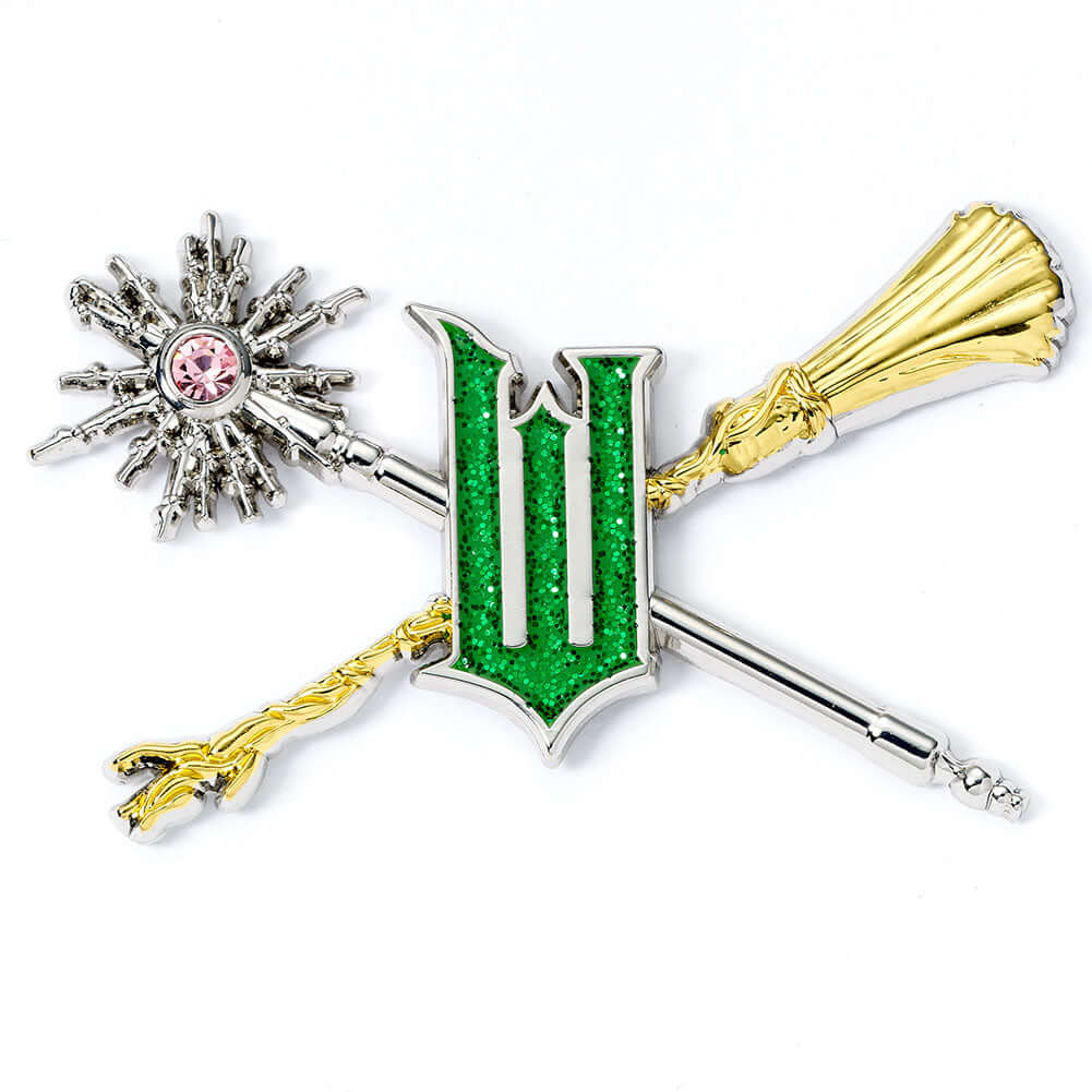 Wicked Wand & Broomstick Pin Badge LKT Sport Entertainment>Movies>Wicked Brooches & Lapel Pins
