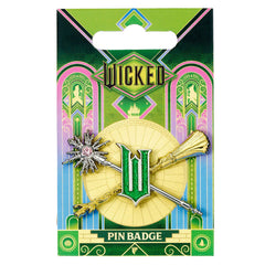 Wicked Wand & Broomstick Pin Badge LKT Sport Entertainment>Movies>Wicked Brooches & Lapel Pins