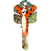 Winnie The Pooh Door Key Tigger LKT Sport Ready to cut blank door key featuring TiggerSuitable for a UL2, UL054 or UL1, UL050 profile locksHigh quality detailed designs printed on both sidesOfficial licensed productApprox 78mm x 35mm Key Blanks