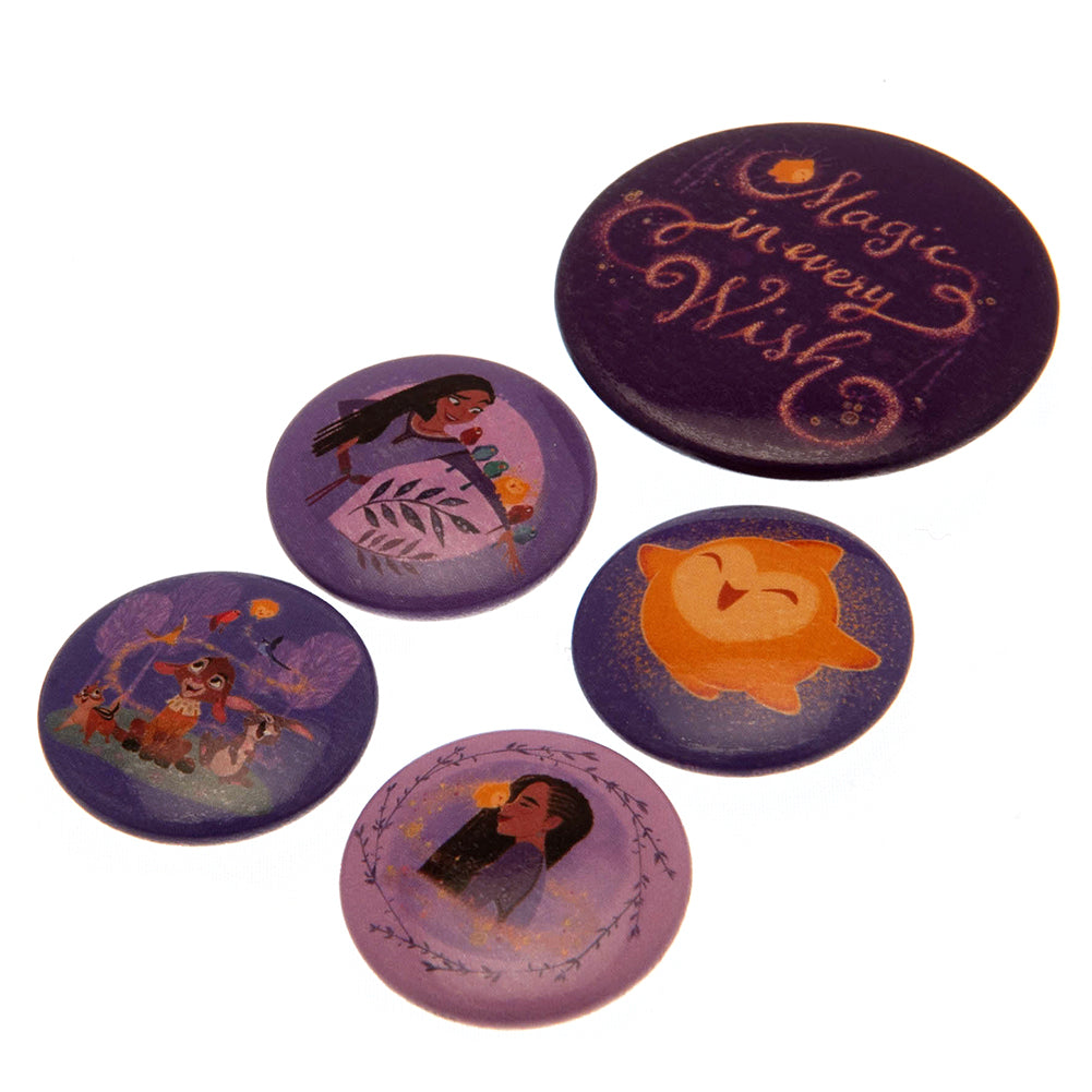 Wish Button Badge Set LKT Sport Entertainment>Movies>Wish Pinback Buttons