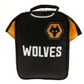 Wolverhampton Wanderers FC Kit Lunch Bag LKT Sport Shirt design lunch bag featuring Wolves text and club crestDouble zipped opening for easy accessWith carry handle and name tagWipe clean polyesterOfficial licensed productApprox 29cm x 24cm x 7cm Lunch Ba