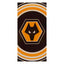 Wolverhampton Wanderers FC Pulse Towel LKT Sport Large soft to touch 100% cotton velour beach towelFeatures a pulse design with a central large crestOfficial licensed productApprox 140cm x 70cm (55in x 28in) Beach Towels