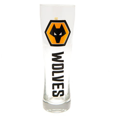 Wolverhampton Wanderers FC Tall Beer Glass LKT Sport Football>Premier League>Wolverhampton Wanderers FC Beer Glasses