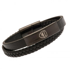 https://imageoffloads.taylorsmerchandise.com/wp-content/uploads/190981-Arsenal-FC-Black-IP-Leather-Bracelet.jpg