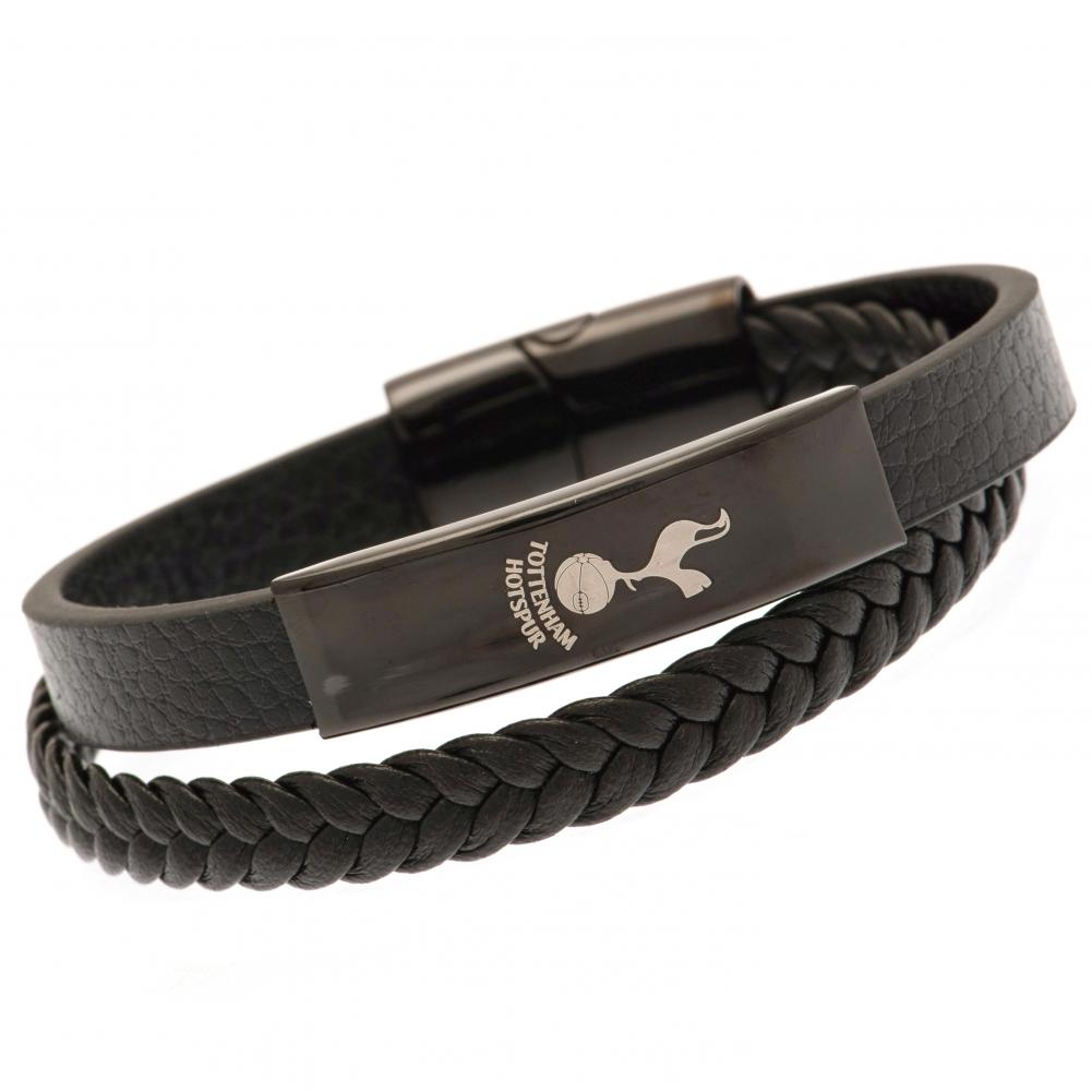 https://imageoffloads.taylorsmerchandise.com/wp-content/uploads/190986-Tottenham-Hotspur-FC-Black-IP-Leather-Bracelet.jpg