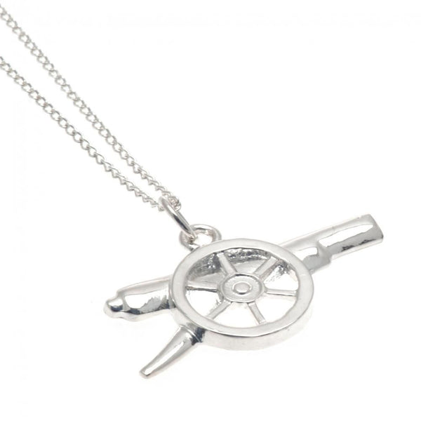 Arsenal FC sterling silver cannon pendant and chain
