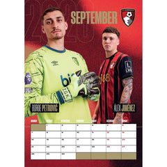 AFC Bournemouth A3 Calendar 2026 LKT Sport Football>Premier League>AFC Bournemouth Wall Calendars