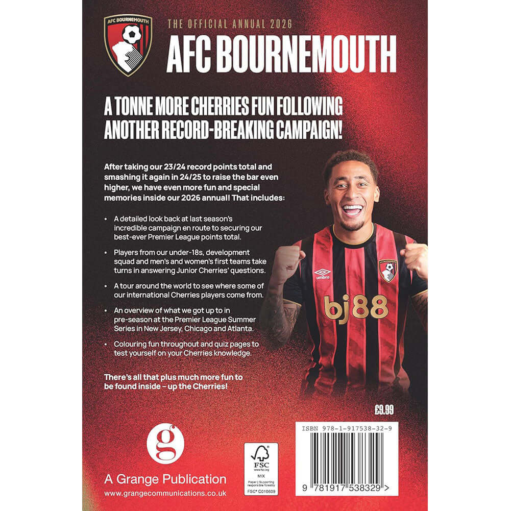 AFC Bournemouth Annual 2026 LKT Sport Football>Premier League>AFC Bournemouth Print Books