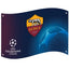AS Roma Flag LKT Sport Large 100% polyester supporters flag This superb design Roma flag also features the official UEFA Champions League logo Perfect for any wall with ready to hang eyelets Official licensed product Approx 98cm x 71cm (38in x 28in) In a
