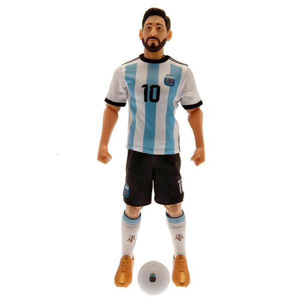 Argentina 30cm Messi Action Figure LKT Sport Sockers action figurine depicting Lionel MessiWearing his Argentina team kit with Messi and number 10 on the backIntricately detailed and 6 points of articulationComplete with an Argentina footballAn excellent