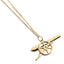 Arsenal FC 18ct Gold Plated on Silver Cannon Pendant & Chain LKT Sport 18ct Gold Plated on Sterling Silver pendant and necklaceFeaturing the Arsenal cannon pendant on the chain necklaceWith a lobster claspOfficial licensed productChain approx 49cm (19in)P
