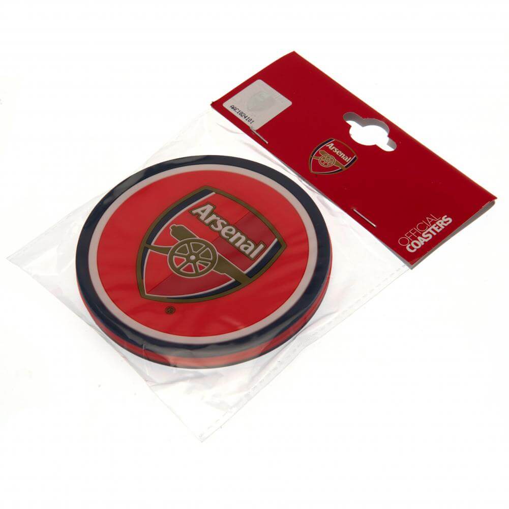 Arsenal FC silicone coaster set