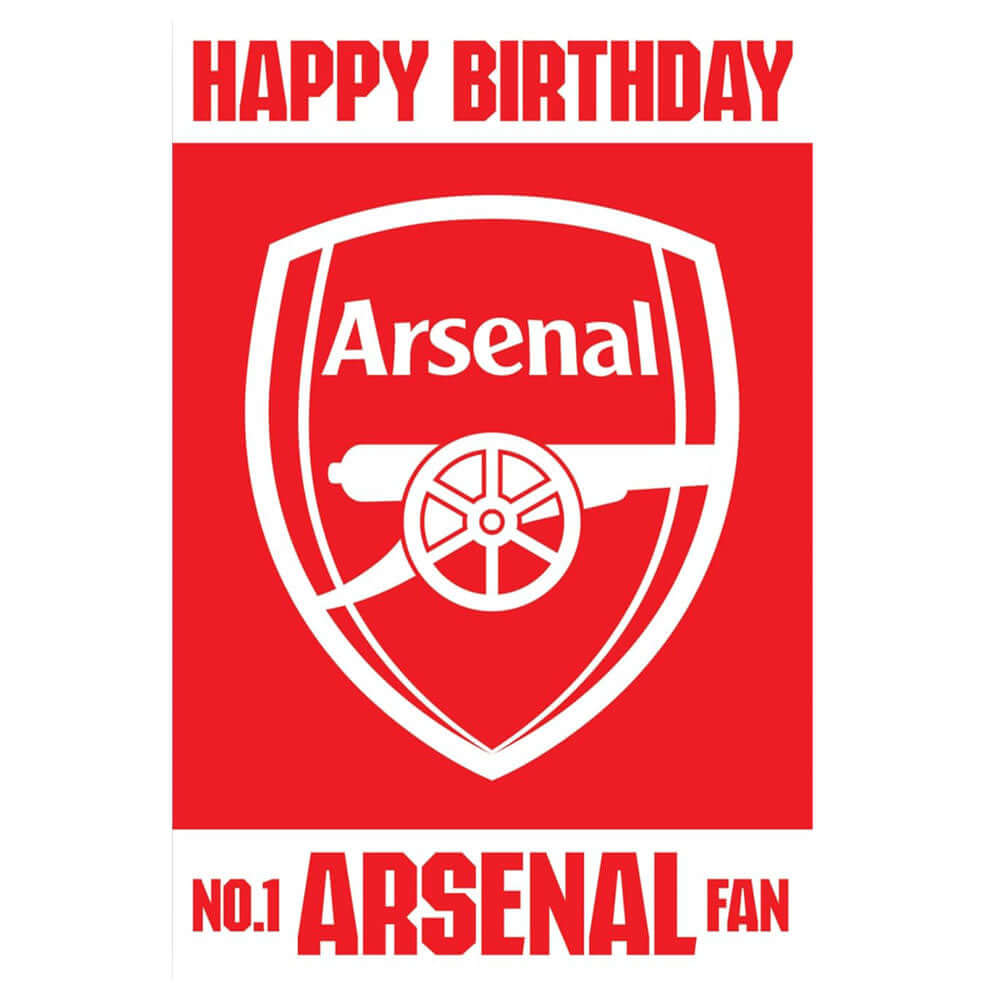 Arsenal FC 3D Lenticular Birthday Card LKT Sport Football>Premier League>Arsenal FC Greeting Cards