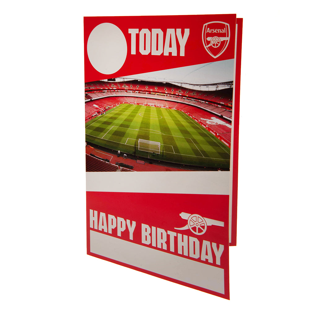 Arsenal FC Birthday Card With Stickers LKT Sport Football>Premier League>Arsenal FC Greeting Cards