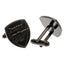 Arsenal FC Black IP Cufflinks LKT Sport Stainless steel crest shaped cufflinks coated in a black Ion PlatingFeaturing a highly detailed formed Arsenal crestOn a bullet back fixingOfficial licensed productApprox 20mm x 16mm Cufflinks