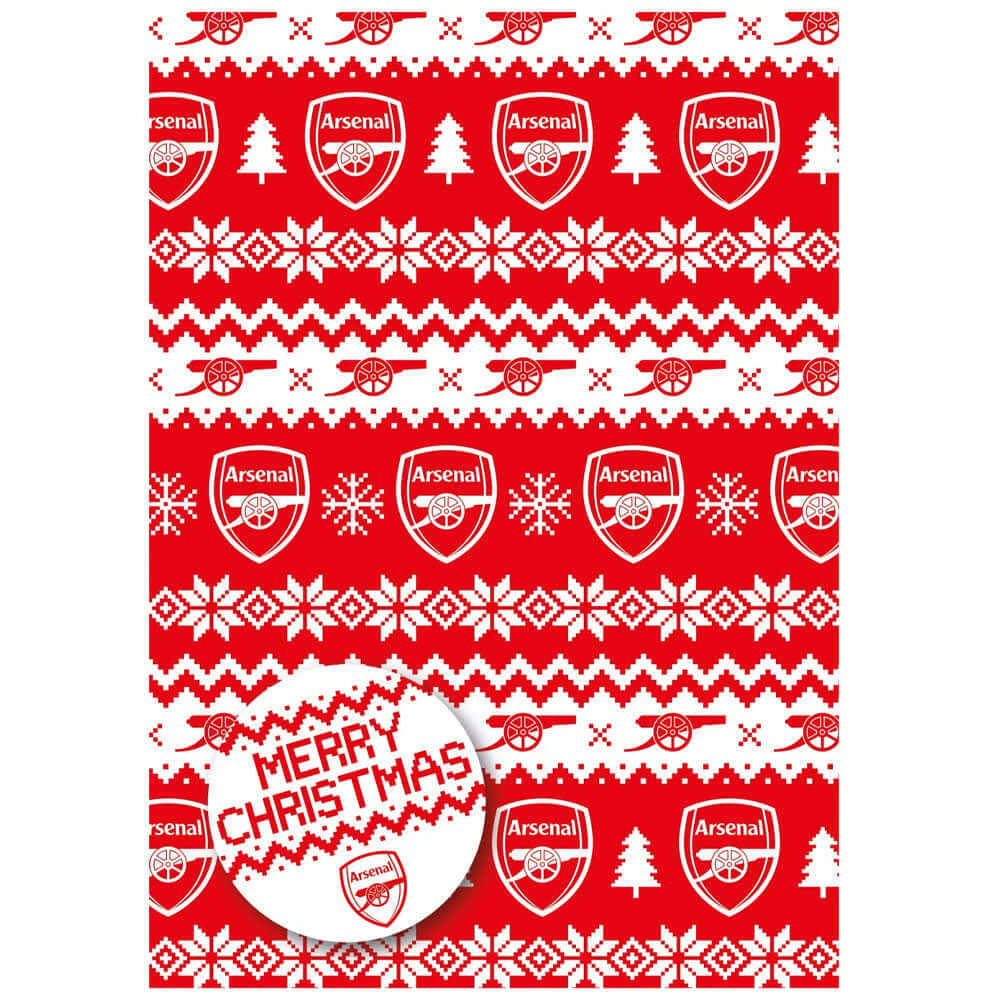 Arsenal FC Christmas Gift Wrap LKT Sport Football>Premier League>Arsenal FC Wrapping Paper