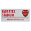 Arsenal FC Colour Crest Street Sign LKT Sport Gloss finish design stamped metal wall signEmirates Stadium road sign, the home of Arsenal FC on a white backgroundReady to hang on the wall with four small holes for fixingOfficial licensed productApprox 40cm