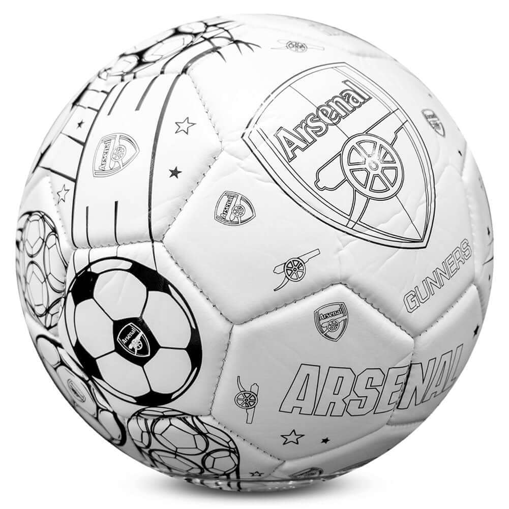 Arsenal FC 'Colour In' Mini Football Set LKT Sport Football>Premier League>Arsenal FC American Football Toys