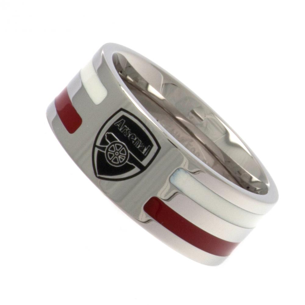 Arsenal FC Colour Stripe Ring Small LKT Sport Football>Premier League>Arsenal FC Rings