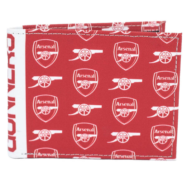 Arsenal FC Coloured Icon Wallet LKT Sport Vibrant brushed canvas wallet featuring an Arsenal multi icon designBi-fold design with 1 note pocket and 4 card slotsincluding a window and 2 additional slotsOfficial licensed productApprox 11cm x 9cm Wallets
