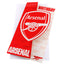 Arsenal FC Crest Birthday Card LKT Sport Colourful gloss finish fold out birthday cardFeaturing a full colour Arsenal FC crest with 'Happy Birthday' across the topGraphic inside includes a repeat pattern of the Arsenal crestMessage on the reverse reads 'H