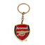 Arsenal FC Crest Keyring LKT Sport Metal crest shaped keyring with chain and split ringDie stamped design with full colour enamel infillMetal alloy with gold style finishOfficial licensed productApprox 40mm x 40mm Keychains