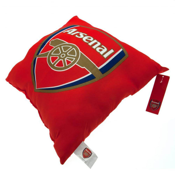 Arsenal FC Cushion LKT Sport Vibrant red cushion featuring a large full colour Arsenal club crestDesign repeated on the reverse52% Polyester 48% Cotton spot cleanOfficial licensed productApprox 40cm x 40cm Throw Pillows