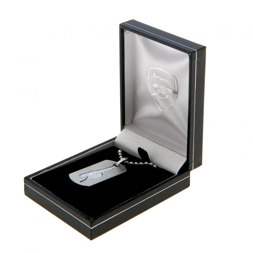 Arsenal FC Cut Out Cannon Dog Tag & Chain LKT Sport Football>Premier League>Arsenal FC Necklaces