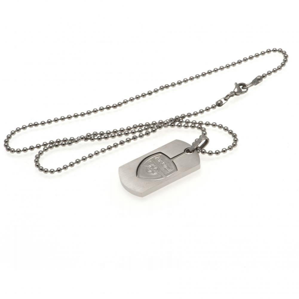 Arsenal FC Cut Out Crest Dog Tag & Chain LKT Sport Football>Premier League>Arsenal FC Necklaces