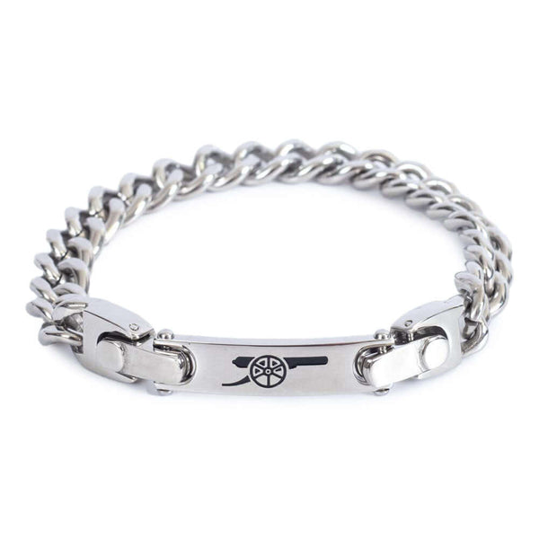 Arsenal FC Detachable Bracelet LKT Sport Classic stainless steel rope link bracelet with detachable central plateFeaturing a unique design whereby the central plate can be removed and attached to other jewellery, making the bracelet shorter in lengthCentr