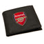 Arsenal FC Embroidered Wallet LKT Sport Black PU wallet featuring a large embroidered club crest 3 card slots, a window slot and 2 note pockets Change pocket with secure stud fastener 2 additional compartments Official licensed product Approx 11cm x 9cm O
