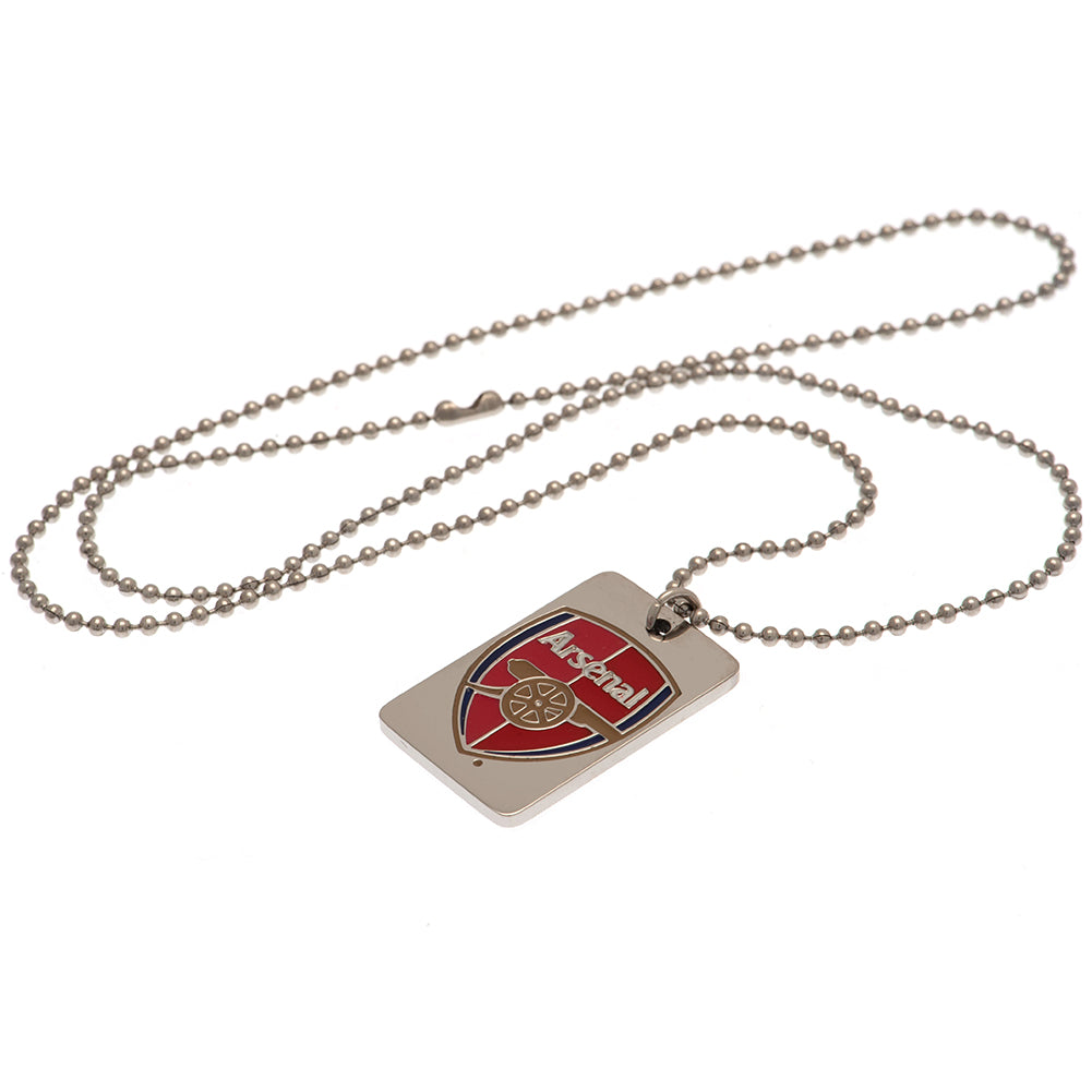 Arsenal FC Enamel Crest Dog Tag & Chain LKT Sport Football>Premier League>Arsenal FC