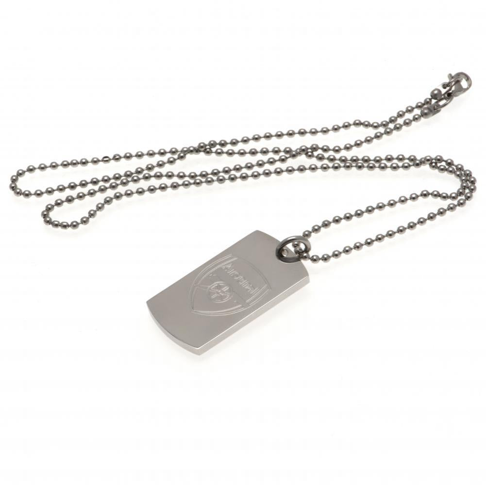 Arsenal FC Engraved Dog Tag & Chain LKT Sport Football>Premier League>Arsenal FC Necklaces