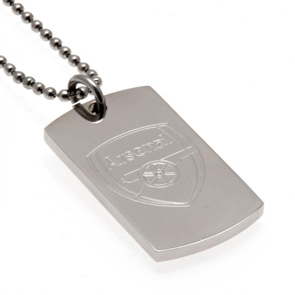 Arsenal FC Engraved Dog Tag & Chain LKT Sport Football>Premier League>Arsenal FC Necklaces