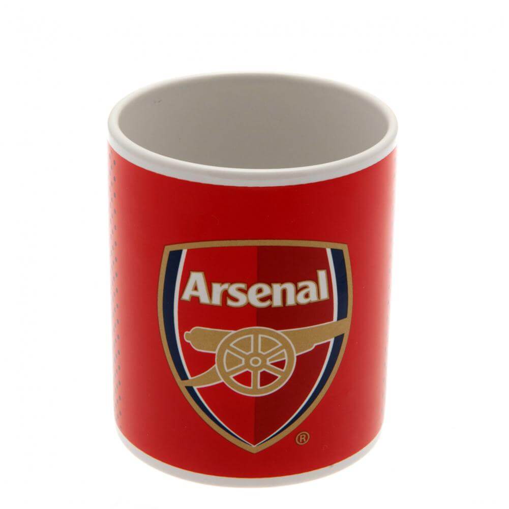 Arsenal FC Fade Mug LKT Sport Ceramic everyday coffee mugFade design featuring AFC text and full colour club crestGlazed kiln fired finish with white handleOfficial licensed productApprox 315ml (11oz)Approx 9cm tall, 8cm in diameter Mugs