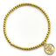 Arsenal FC Gold Finish Bead Bracelet LKT Sport Hypo-allergenic elasticated gold finish ball bead braceletFeaturing an Arsenal charmOfficial licensed productSuitable for ages 14+Charm approx 12mm x 12mm Bracelets