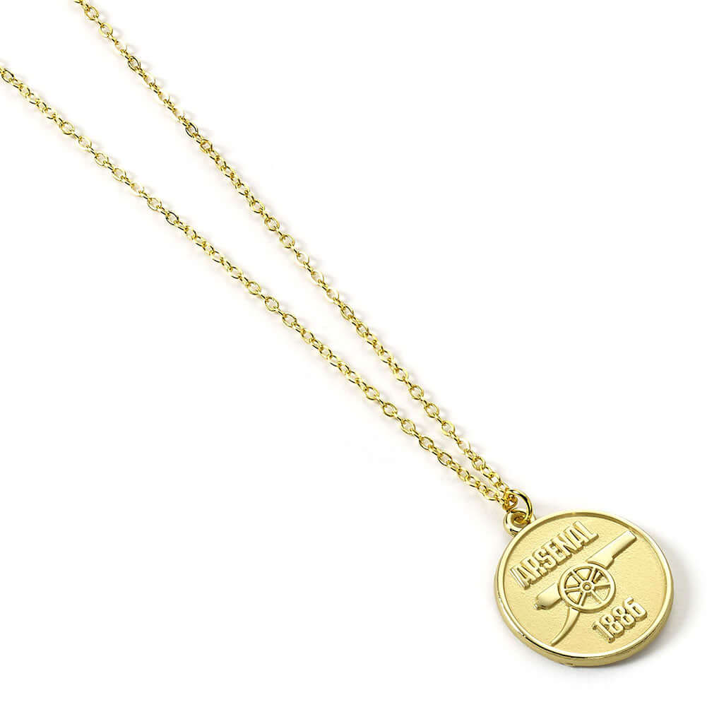 Arsenal FC Gold Finish Crest Necklace LKT Sport Football>Premier League>Arsenal FC Necklaces