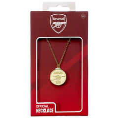 Arsenal FC Gold Finish Crest Necklace LKT Sport Football>Premier League>Arsenal FC Necklaces