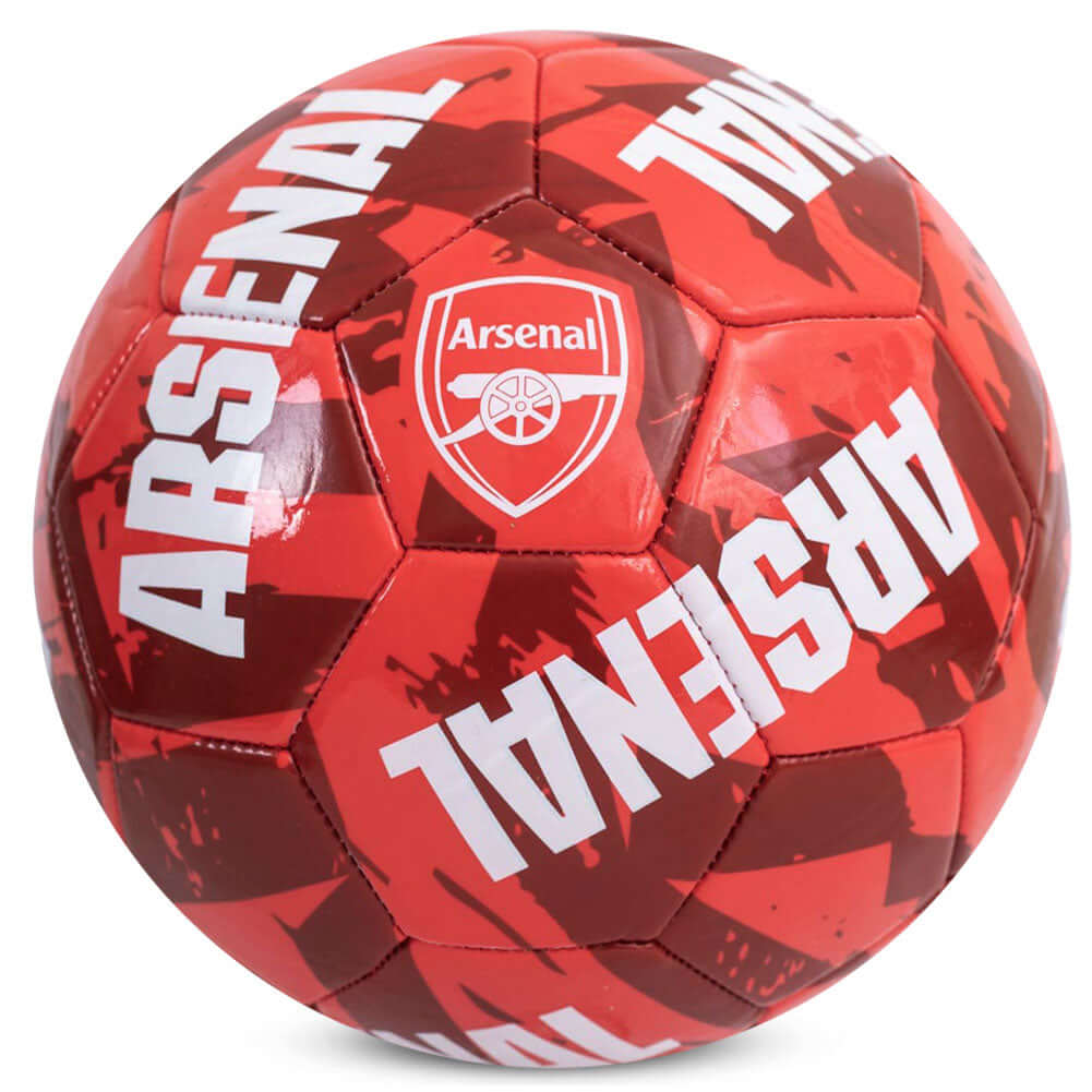 Arsenal FC Graffiti Football LKT Sport Red 26 panel everyday PVC FootballFeatures a white Arsenal crest on a graffiti design ballSuitable for 14 yrs and olderOfficial licensed productSize 5 footballApprox 69cm in circumference Soccer Balls