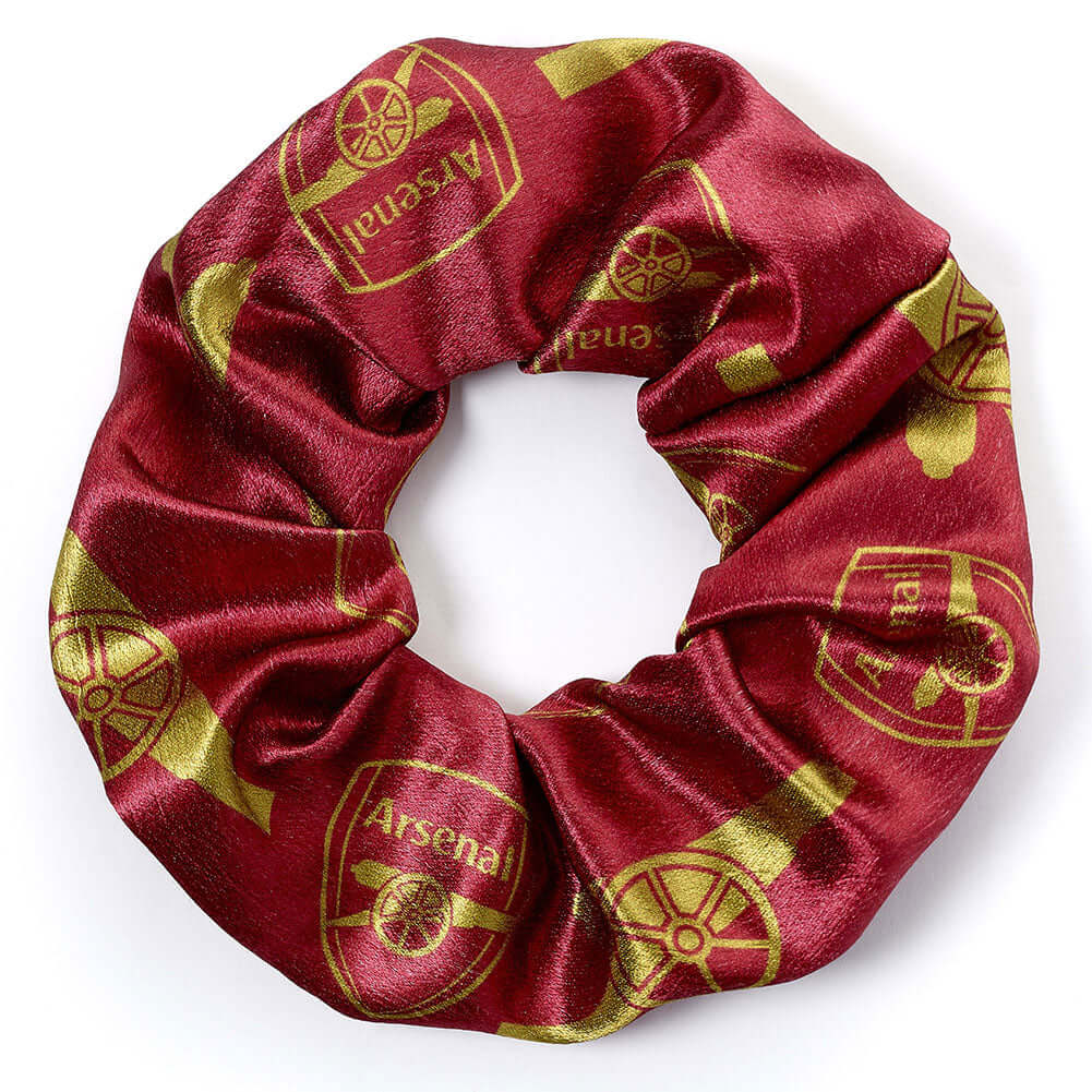Arsenal FC Hair Scrunchie LKT Sport Colourful satin hair scrunchieFeaturing Arsenal club iconsOfficial licensed productApprox outside diameter 11cm Scrunchies