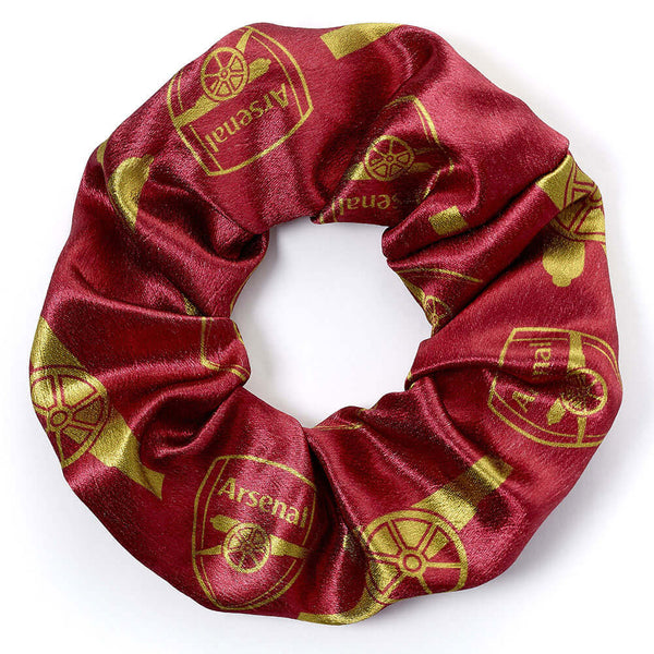 Arsenal FC Hair Scrunchie LKT Sport Colourful satin hair scrunchieFeaturing Arsenal club iconsOfficial licensed productApprox outside diameter 11cm Scrunchies