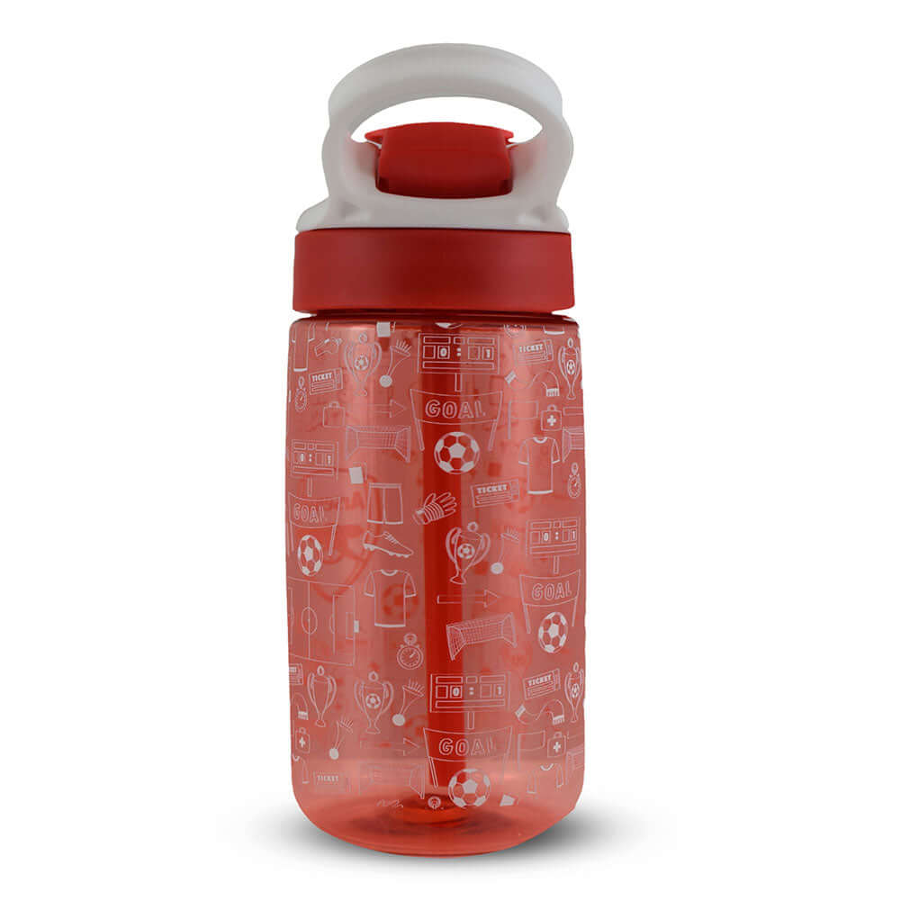 Arsenal FC Junior Water Bottle LKT Sport Vibrant red kids water bottleWith a white Arsenal crest and fun icon designWith a screw top lid and a closable drinking spoutOfficial licensed productApprox 480ml (17oz)Approx 17cm tall, 7cm in diameter Water Bottl