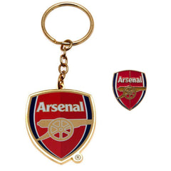 Arsenal FC Keyring & Badge Set LKT Sport Football>Premier League>Arsenal FC Keychains