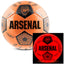 Arsenal FC LED Glow Football LKT Sport Orange LED glow 32 panel footballFeaturing a black crest and Arsenal text30 hours of continuous light up fun!Bounce activated with auto turn offBatteries included, fill 7.5-8.5 PSI for optimal bounceSuitable for 14 y