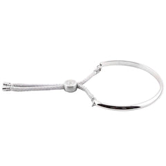 Arsenal FC Ladies Rope Bangle LKT Sport Stainless steel bangle and grey rope bracelet combinedFeaturing the Gunners logo engraved on the sliding rope attachmentOfficial licensed productApprox 10cm in diameter Bracelets