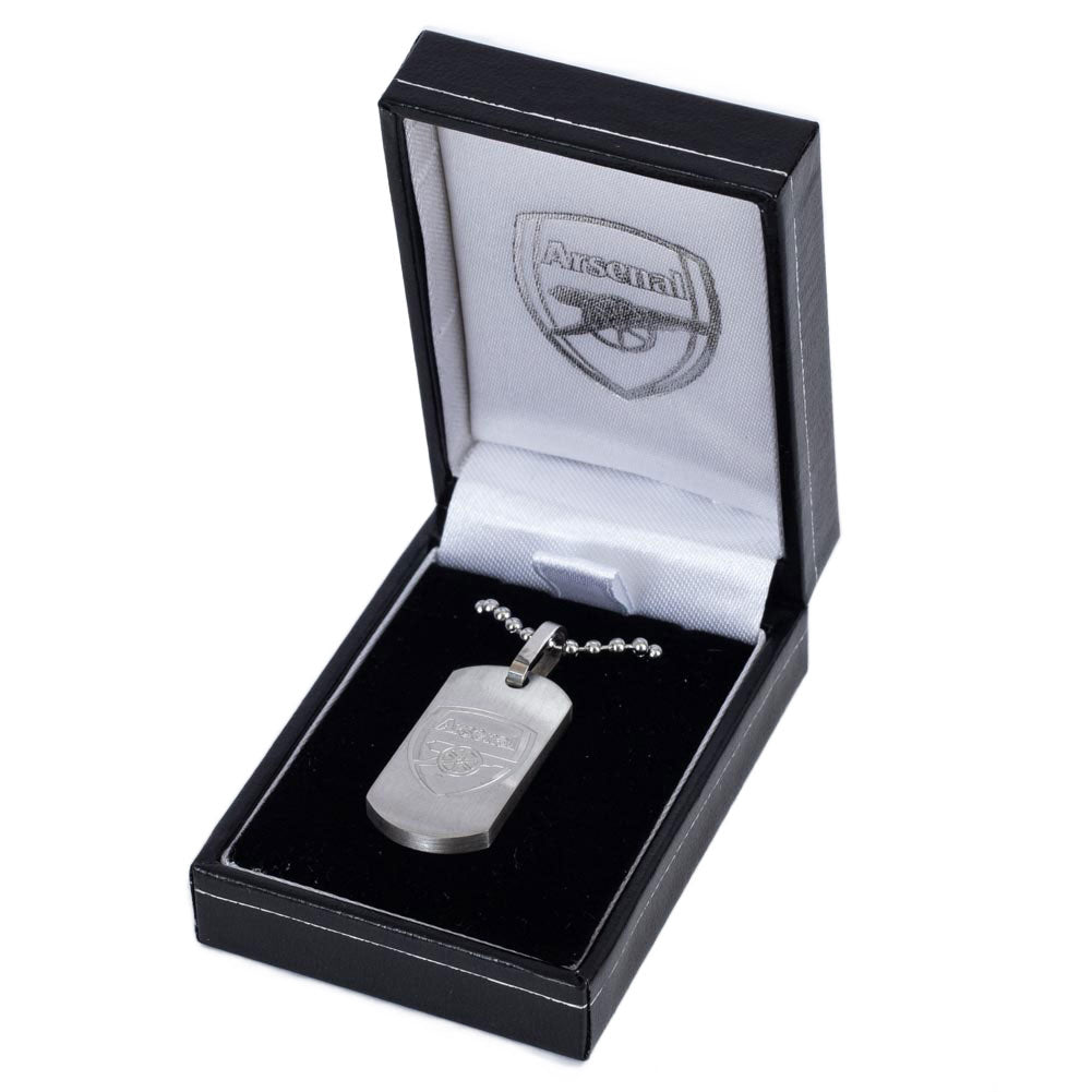 Arsenal FC Matt Finish Dog Tag & Chain LKT Sport Football>Premier League>Arsenal FC