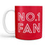 Arsenal FC No.1 Fan Mug LKT Sport Ceramic everyday coffee mugRed mug featuring No. 1 Fan text and a full colour club crestGlazed kiln fired finish with white handleOfficial licensed productApprox 315ml (11oz)Approx 9cm tall, 8cm in diameter Mugs