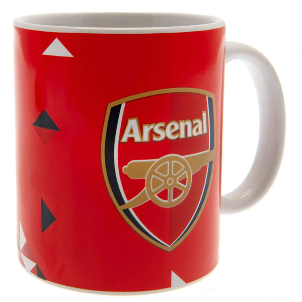 Arsenal FC Particle Mug LKT Sport Ceramic everyday coffee mugParticle design featuring a full colour Arsenal club crestGlazed kiln fired finish with white handleOfficial licensed productApprox 315ml (11oz)Approx 9cm tall, 8cm in diameter Mugs