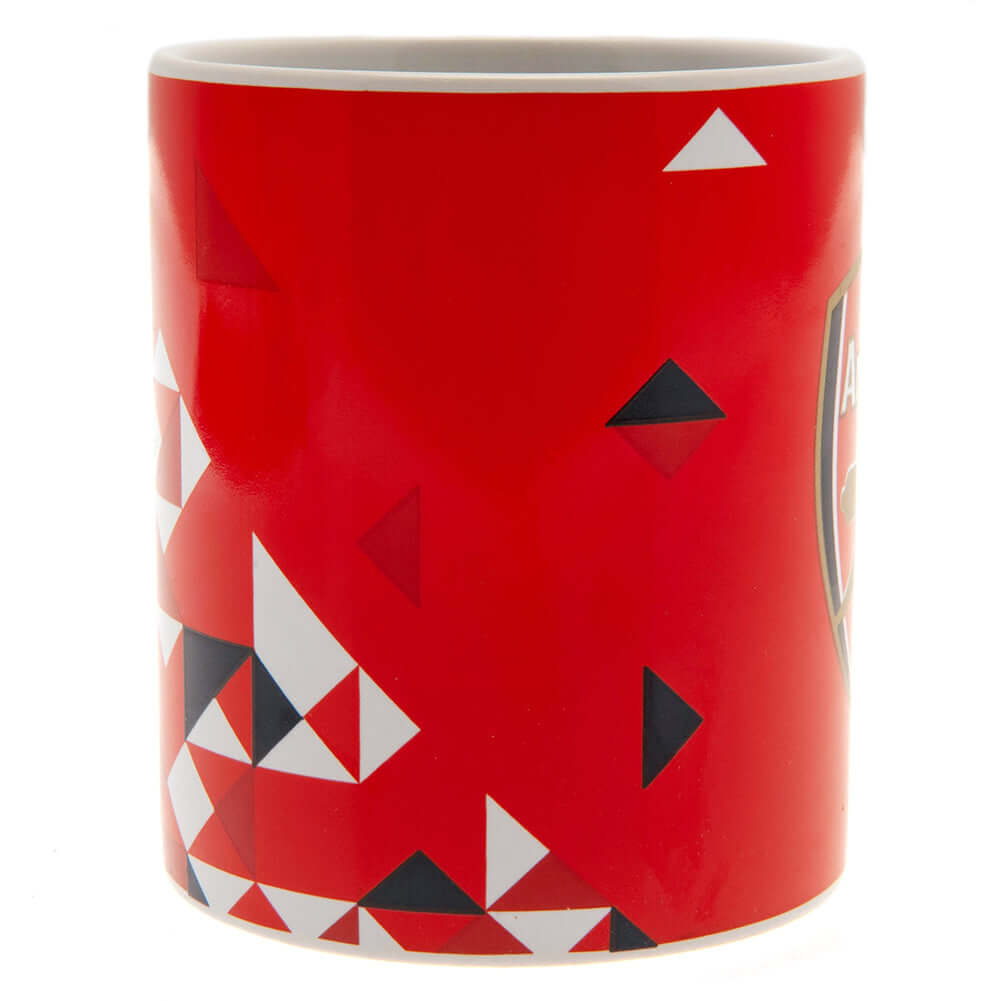 Arsenal FC Particle Mug LKT Sport Ceramic everyday coffee mugParticle design featuring a full colour Arsenal club crestGlazed kiln fired finish with white handleOfficial licensed productApprox 315ml (11oz)Approx 9cm tall, 8cm in diameter Mugs