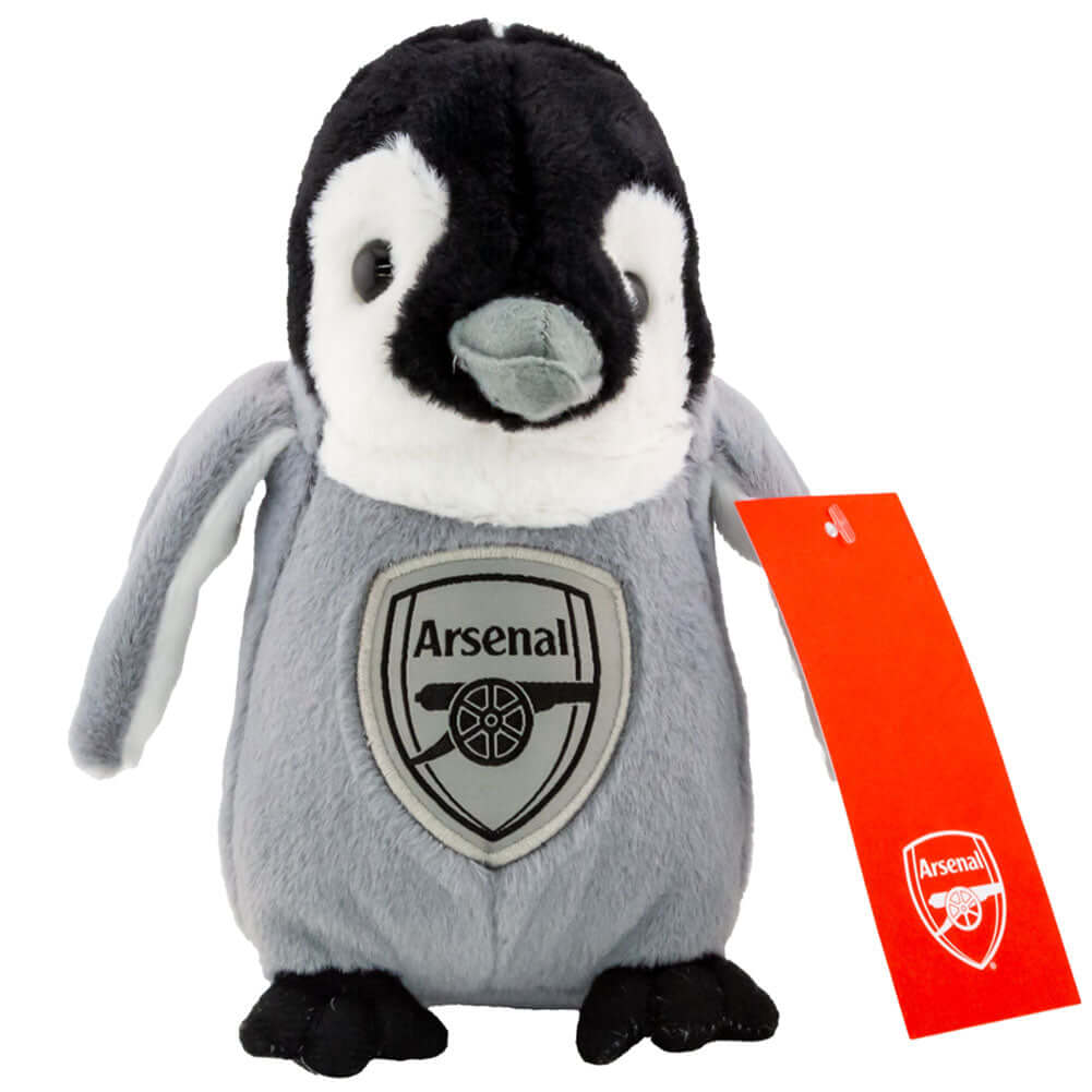 Arsenal FC Plush Penguin LKT Sport Freestanding soft to touch, cuddly penguinFeaturing a woven Arsenal FC crest on the front100% polyesterOfficial licensed productApprox 20cm tall Stuffed Animals